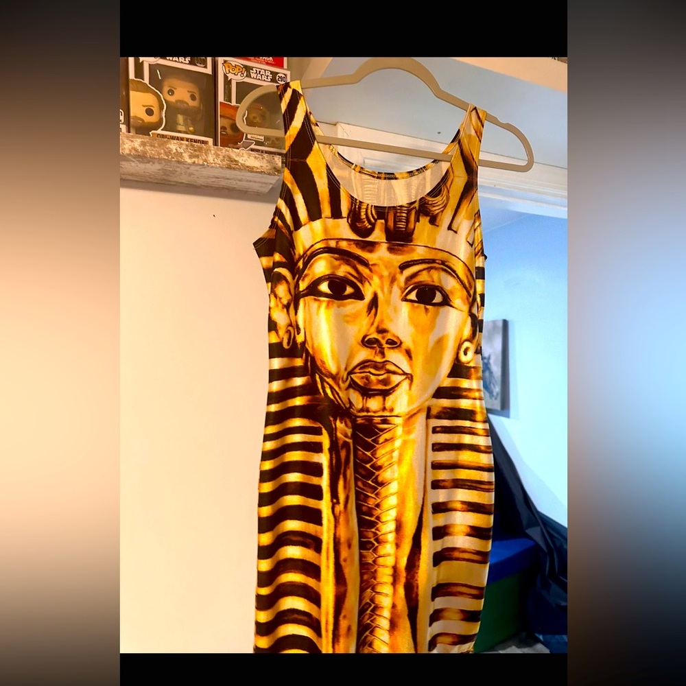 Custom king tut mini dress - Picture 1 of 4